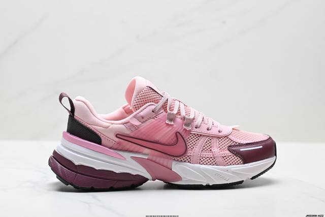 Factory Grade Nike V2K Run Retro Style Breathable Mesh Sneakers. The tight gray