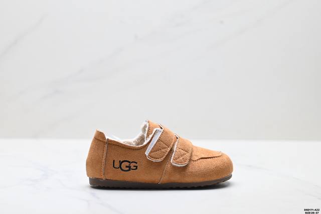 Children's Shoes Ugg Fabric Velcro Fashion Retro Versatile Trendy Fleece Lined