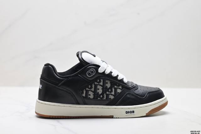 Company Grade Dior B27 Leather Fabric Logo Sneakers, Durable, Breathable, Stylis