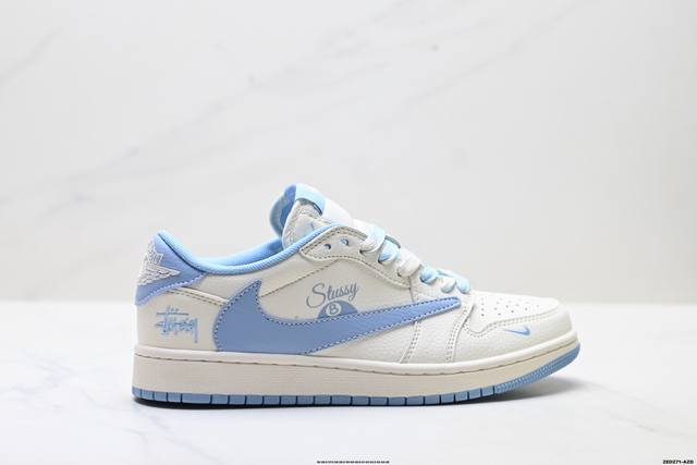 Company-grade Nike Air Jordan 1 X Travis Scott AJ1 Reverse Swoosh Jordan 1 'DIY'