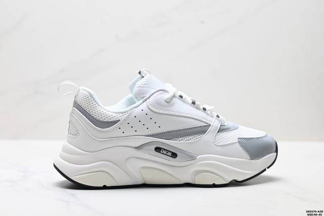 Company Grade Dior B22 Leather & Tech Mesh Comfortable Everyday Low-Top Casual S