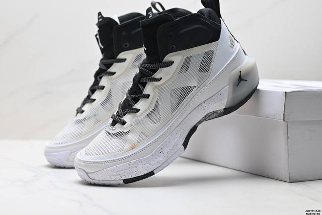 Authentic Nike Air Jordan 37 pf Round Toe Lace-up Fabric Shock Absorbing Anti-s