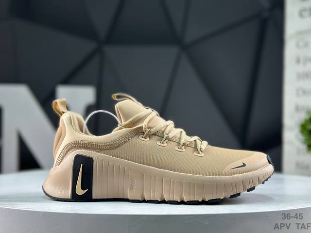 Nike Free Metcon 6 Mesh Round Toe Lace-up Shock-absorbing Anti-slip Low-top Tra