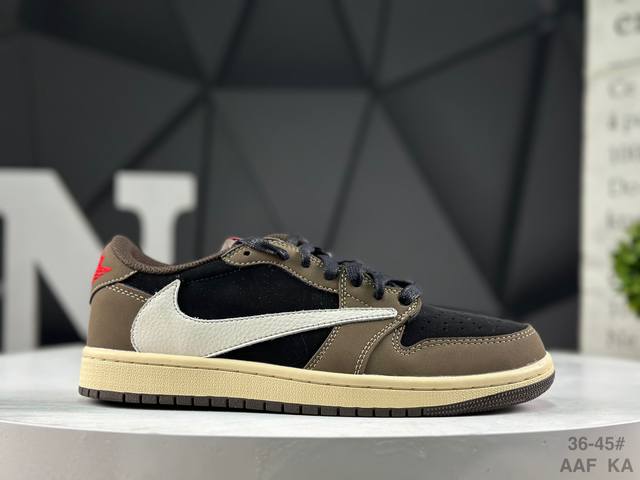 Nike Travis Scott X Fragment Design X Air Jordan AJ1 Low Og Sp Tri-brand collab
