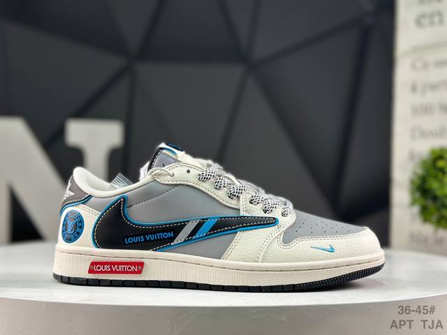 Nike Air Jordan 1 X Travis Scott AJ1 Reverse Swoosh Jordan 1 'DIY' Custom Low-T