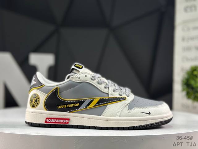 Nike Air Jordan 1 X Travis Scott AJ1 Reverse Swoosh Jordan 1 'DIY' Custom Low-T