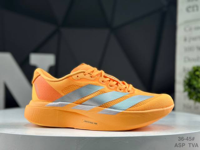 Adidas Adizero Evo Sl Sports Comfortable Anti-slip Wear-resistant Low-top Runnin