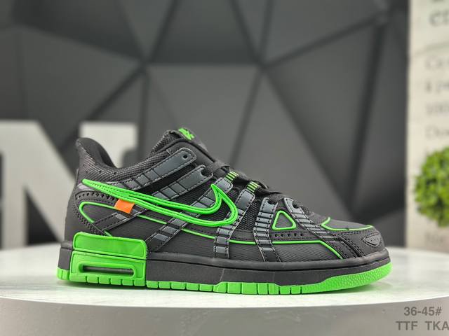 Nike Air Rubber Dunk "University Blue" 2.0 Rubber Dunk Series Leather Frame Low