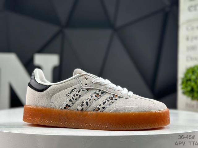 Authentic Adidas Samba Valentine Platform Sneakers with Half Sizes (German Train