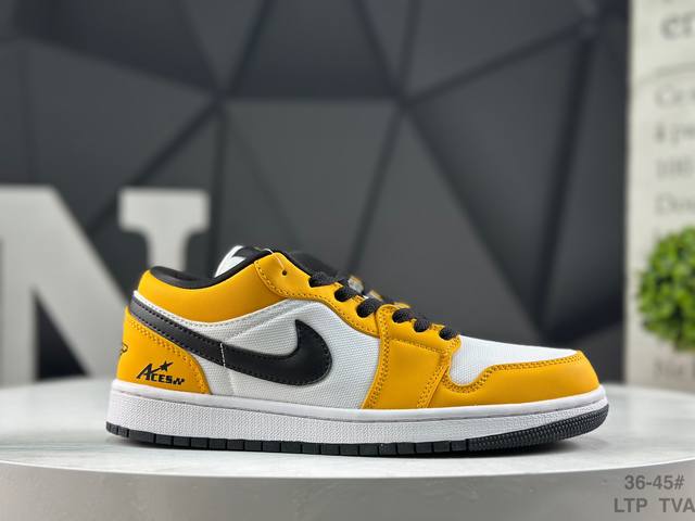 Nike Air Jordan 1 Low AJ1 Low-top Casual Sneakers, Official Colorway DDD. Offic