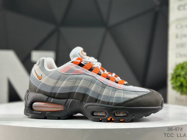 Nike Air Max 95 Og Retro Item Trendy and Versatile Air Cushioning Running Shoes