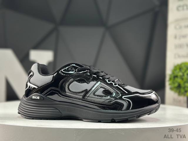 Dior B30 Mesh Fabric Thick Sole Lace-up Casual Low-top Sneakers, Same Style as D