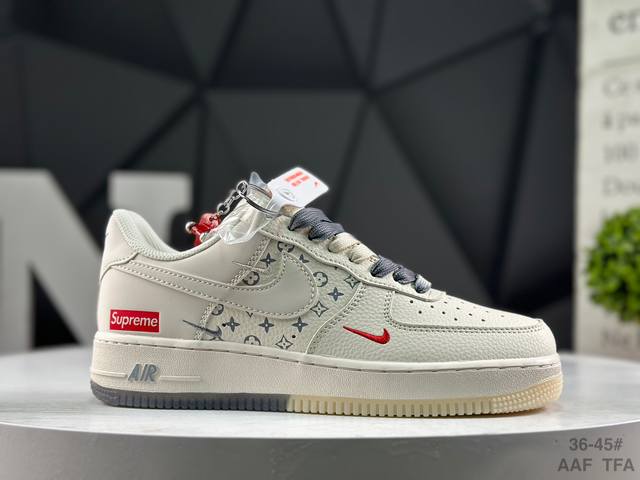 Nike Air Force 1 '07 Low, low-top athletic and casual shoes. Features a complex