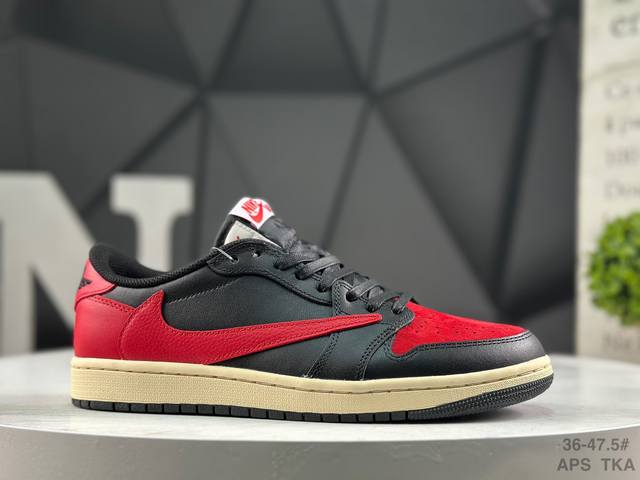 Nike AJ1 Travis Scott X Air Jordan 1 "Reverse Mocha" AJ1 Ts Collaboration Low-T