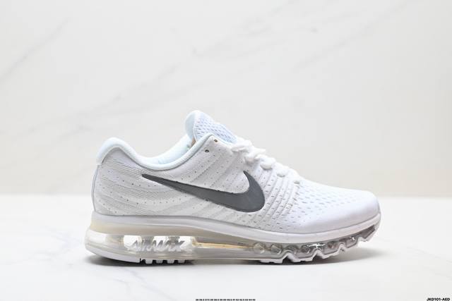 Factory Grade Nike Air Max 2017 White Pure Platinum Series Low-Top Versatile Ja