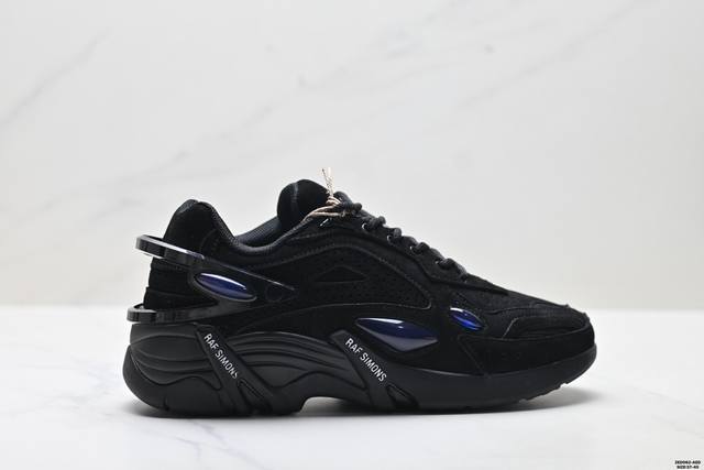 Company Grade Raf Simons Cylon-21 Trendy Sporty Fabric Leather Round Toe Lace-up