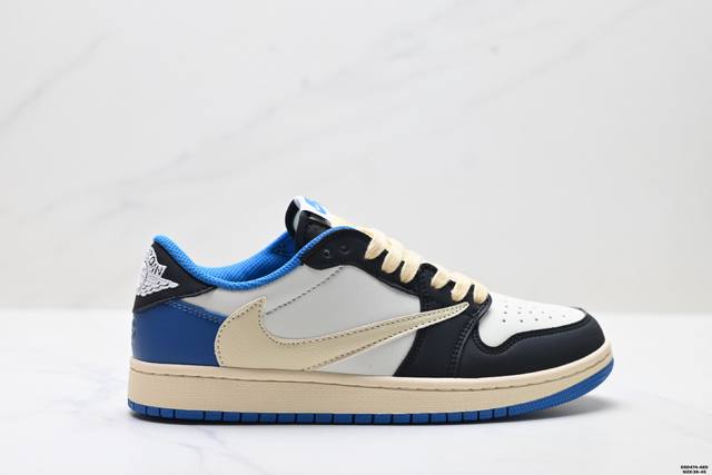 Authentic Nike Air Jordan 1 X Travis Scott AJ1 Low-Top Basketball Shoes Style Co