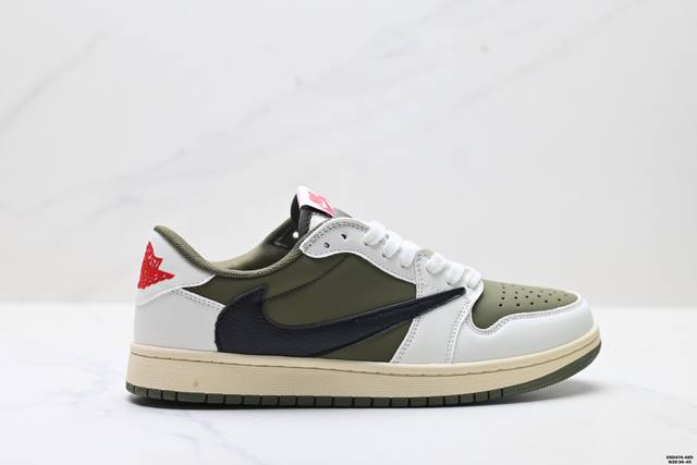 Authentic Nike Air Jordan 1 X Travis Scott AJ1 Low-Top Basketball Shoes Style Co