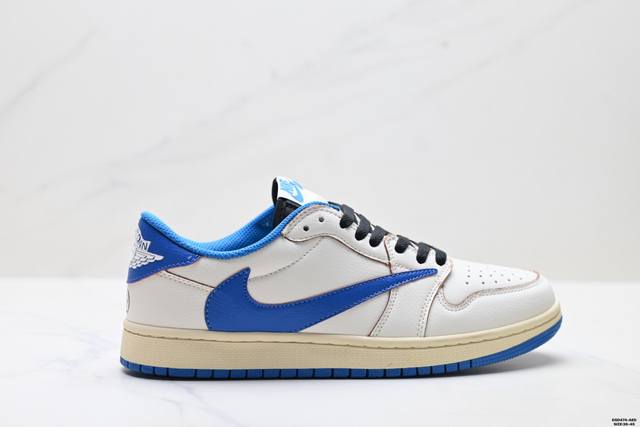 Authentic Nike Air Jordan 1 X Travis Scott AJ1 Low-Top Basketball Shoes Style Co