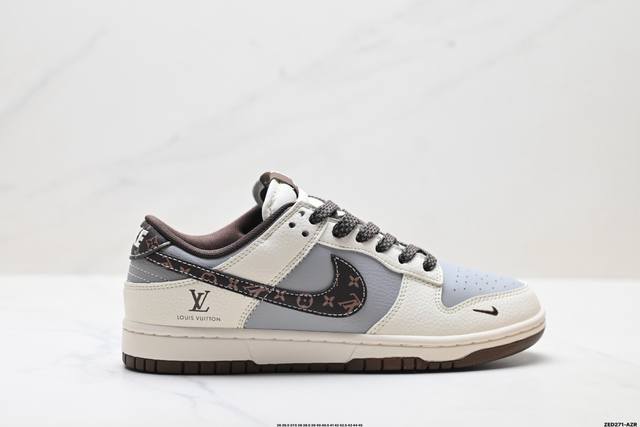 Company Grade Nike Dunk Low Retro 'DIY High-End Custom' Nike Low-Top Casual Spo