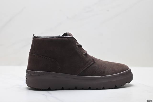 Company Grade Ugg Short Boots Lace-up Fleece-lined Snow Boots Men's Thick Casua