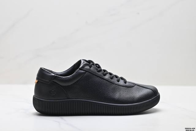 Factory Grade Ecco Soft Leather Low-Top Casual Shoes (Sports, Trendy, Shock-Abs