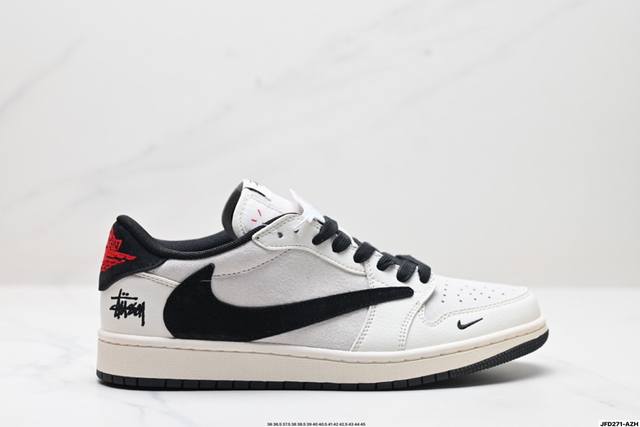 Factory Grade Nike Air Jordan 1 X Travis Scott AJ1 Reverse Swoosh Jordan 1 'DIY