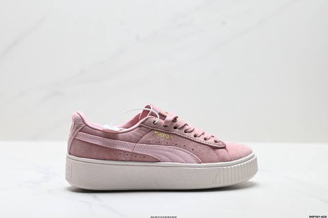 Factory Grade Puma Suede Platfotm Gold Anti-slip and Wear-resistant Puma Low-to