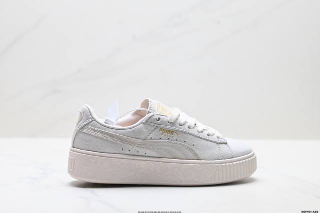 Factory Grade Puma Suede Platfotm Gold Anti-slip and Wear-resistant Puma Low-to