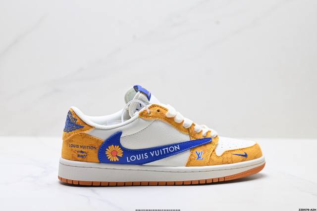 Company-grade Nike Air Jordan 1 X Travis Scott AJ1 Reverse Swoosh Jordan 1 'DIY'