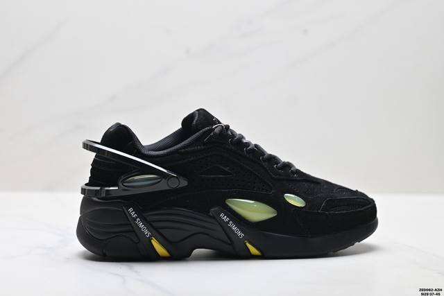 Company Grade Raf Simons Cylon-21 Trendy Sporty Fabric Leather Round Toe Lace-up