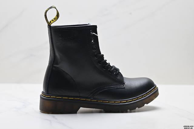 Authentic Dr. Martens 1460 Smooth Leather Platform Series High-Top British Rider