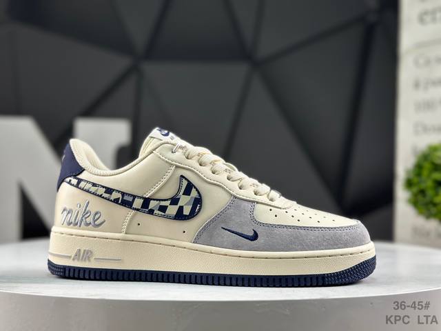 Factory Grade Nike Air Force 1 '07 Low Burberry Collaboration Beige Army Green