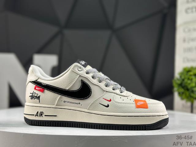 Special Offer Nike Nk Air Force 1 '07 Low Low-top Casual Sneakers#Custom Leather