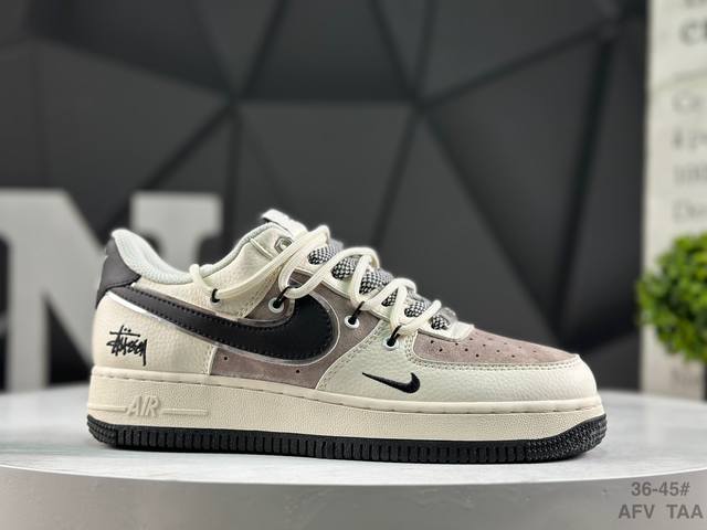 Special Offer Nike Air Force 1 '07 Low Low-top Casual Sneakers#Custom Leather, O