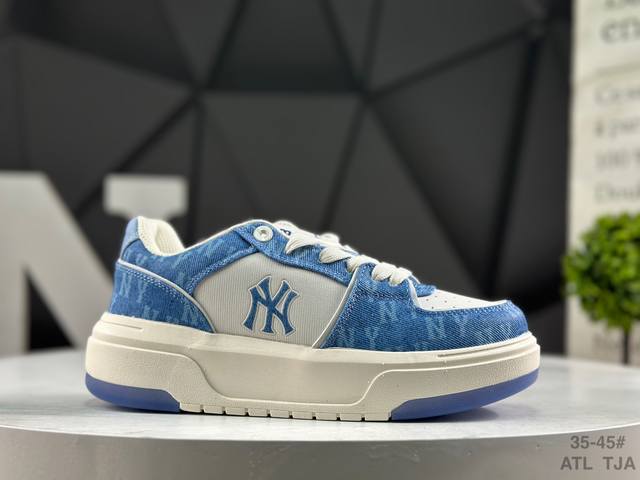 Mlb New York Yankees Chunky Liner Embo Monogram Sneakers, Stylish, Comfortable,