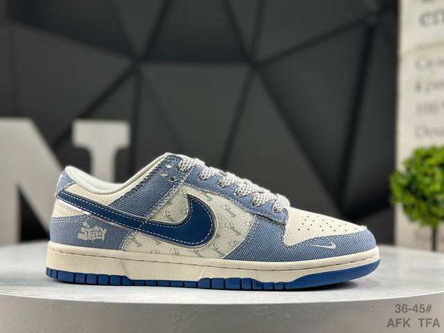 Nike Dunk Low Anniversary High-End Custom Low-Top Casual Sneakers, Custom Shoe