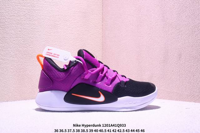 Nike Hyperdunk X Low Ep Purple Low-top Air Zoom Basketball Shoes Xm1201Q933 DDD