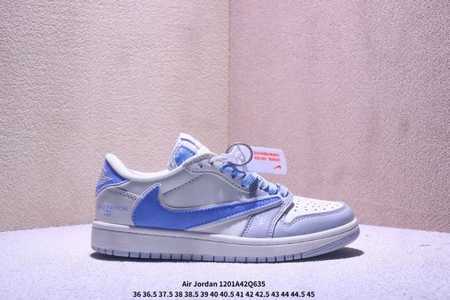 Jordan Fragment X Travis Scott Xdior Air Jordan 1 Low Three-Way Collaboration:
