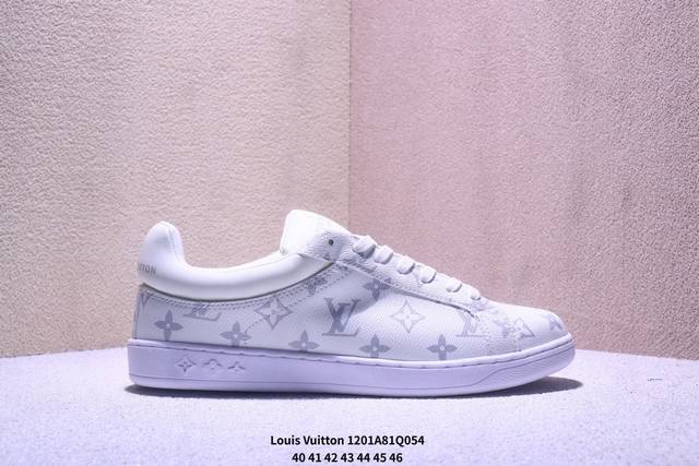 Louis Vuitton Trainer Sneaker. This low-top casual shoe features the Louis Vuitt