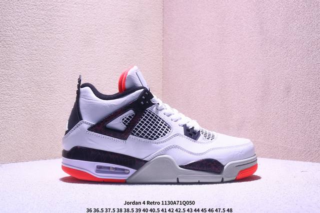 Company-grade Air Jordan 4 Retro "Infrared" AJ4 Men's Basketball Shoes Produced