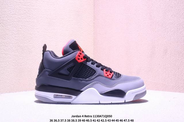 Company-grade Air Jordan 4 Retro "Infrared" AJ4 Men's Basketball Shoes Produced