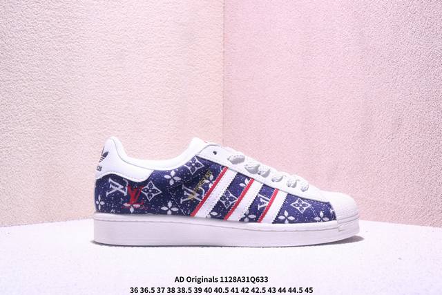 Pure Original Clot X Ad Originals Superstar "Gold Label" # Shell Toe LV Collabo