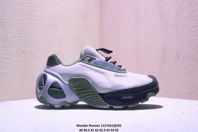 Adidas Wonder Runner Comfortable and Simple Fabric Synthetic Leather Wear-resist