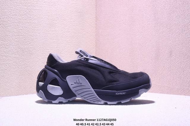 Adidas Wonder Runner Comfortable and Simple Fabric Synthetic Leather Wear-resist