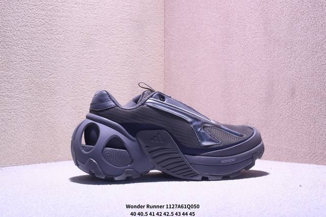 Adidas Wonder Runner Comfortable and Simple Fabric Synthetic Leather Wear-resist