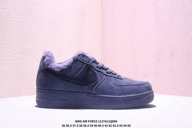 Fleece-lined Nike Air Force 1 '07 Low-top versatile casual sneakers. Soft, high