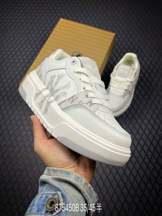 B Company Grade Mlb Chunky Liner Denim Trendy Versatile Thick-Soled Height-Incre