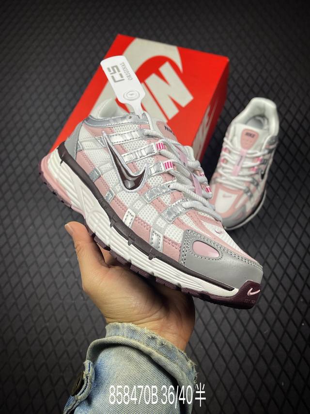 B Nike P-6000 PRM Retro Casual Sports Dad Shoes #Distinctive layered design, eli