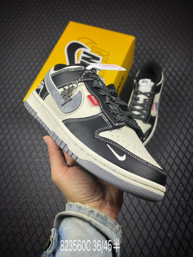 C Company Grade Nike Dunk Low Retro 'DIY High-End Custom' Nike Low-Top Casual Sp